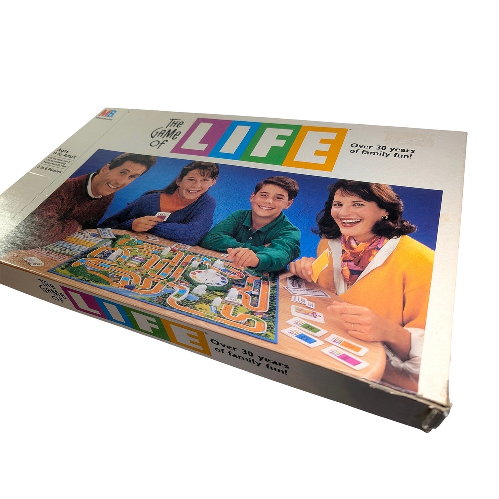 The Game of Life Board Game 1991 Milton Bradley Vintage 4000 Retro Family Game